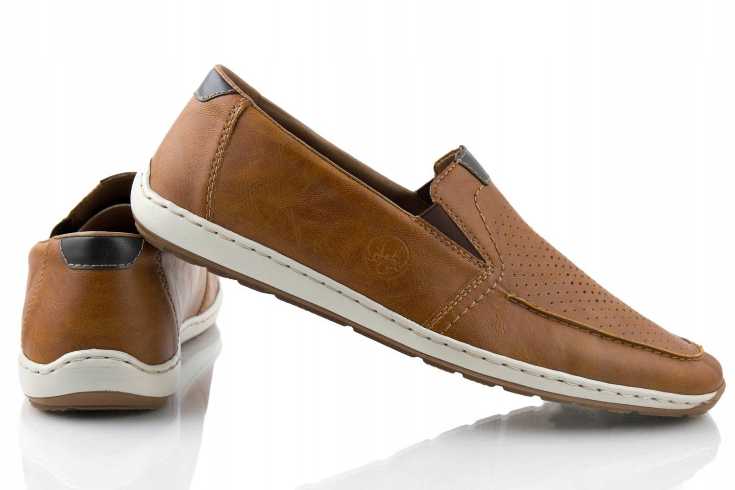 

Buty Rieker męskie mokasyny wsuwane brązowe r. 45