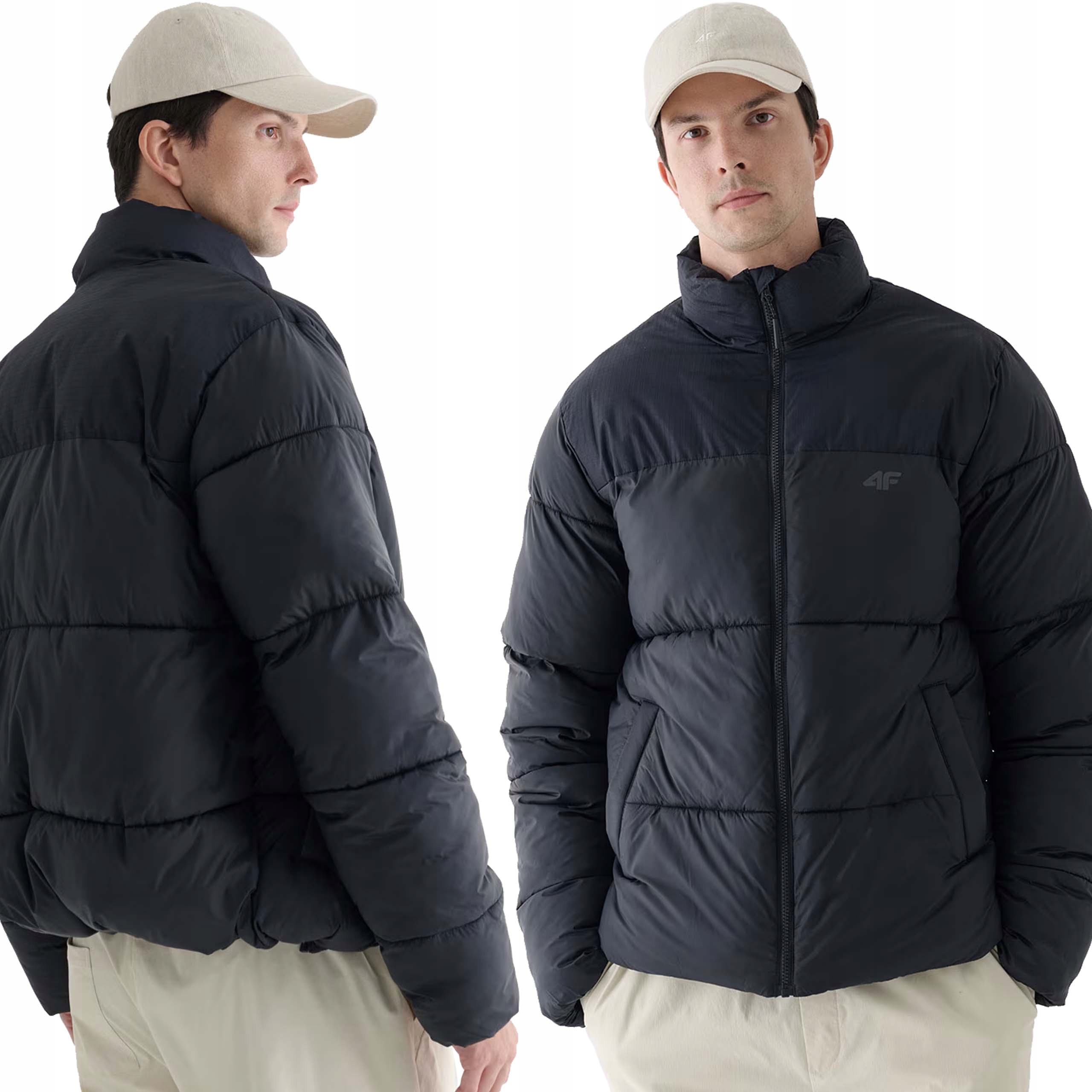 Zimní Bunda Pánská 4F Prošívaná Péřová Teplá Hydrofobní M485-20S-XXL