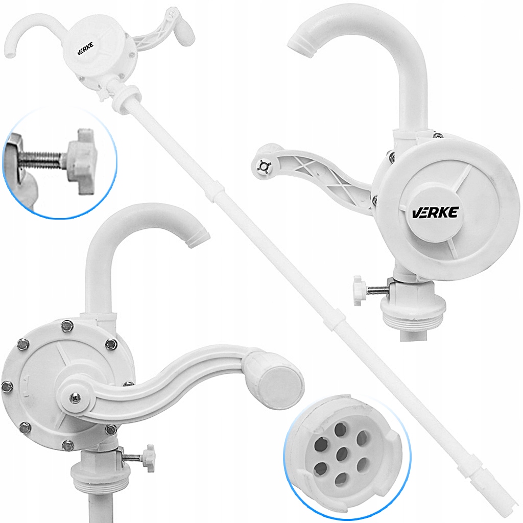 Pompa Pompka Ręczna Adblue Do Chemikaliów Chemii Chemia Na Korbę Rotacyjna