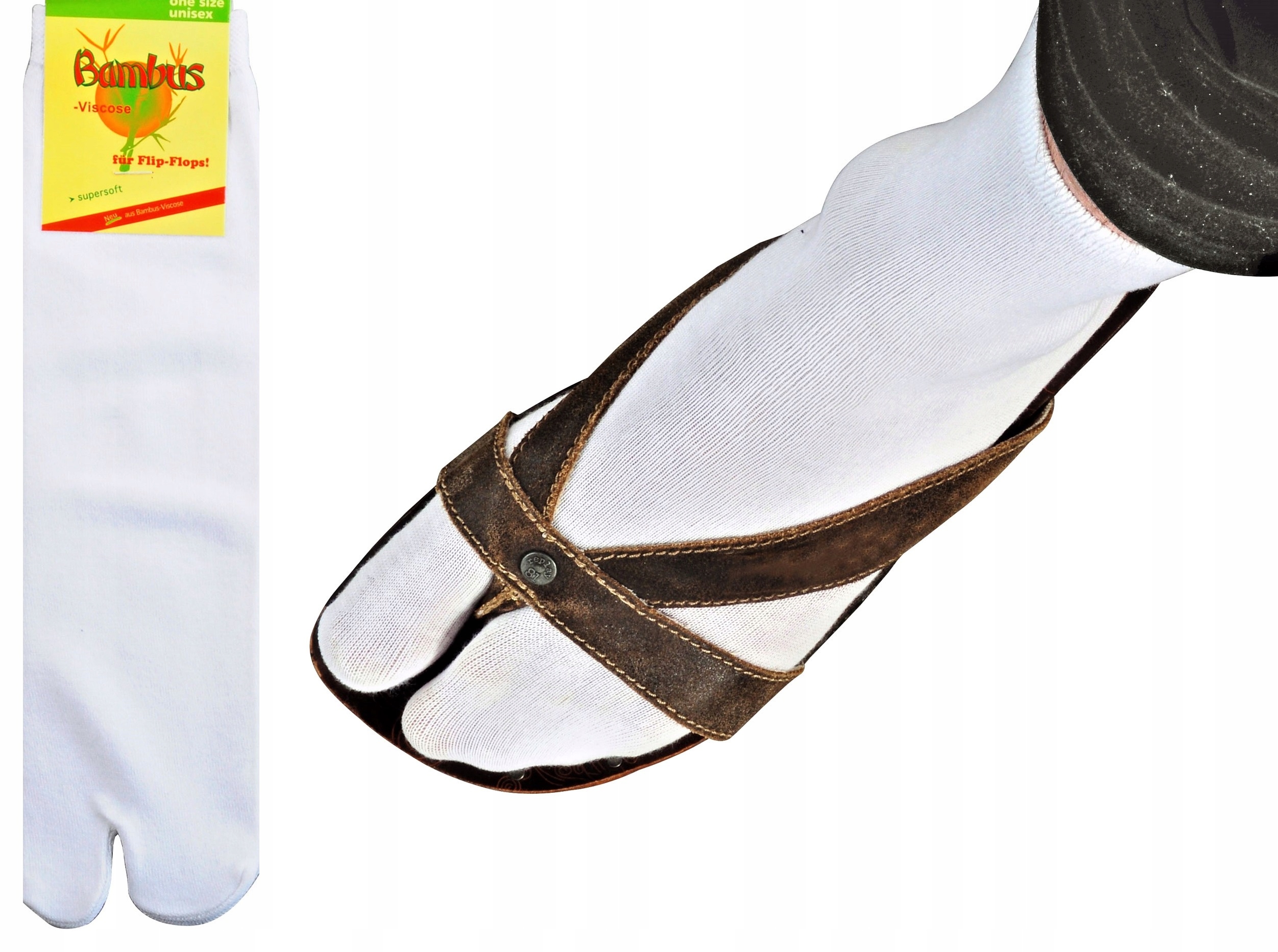 

Skarpety na jeden palec One Toe do Japonek Białe