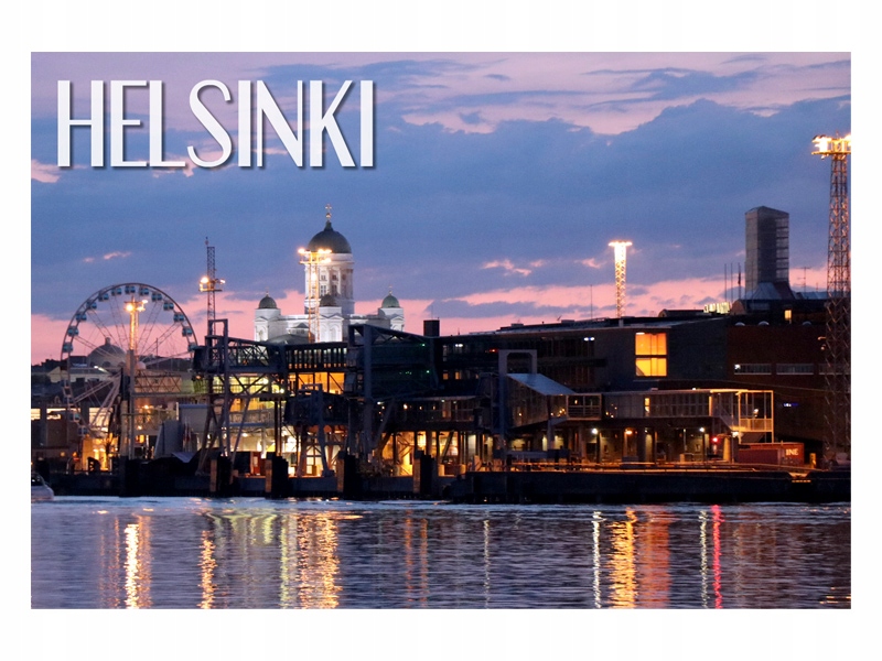 

Helsinki Miasto SkyWheel Magnes na lodówkę