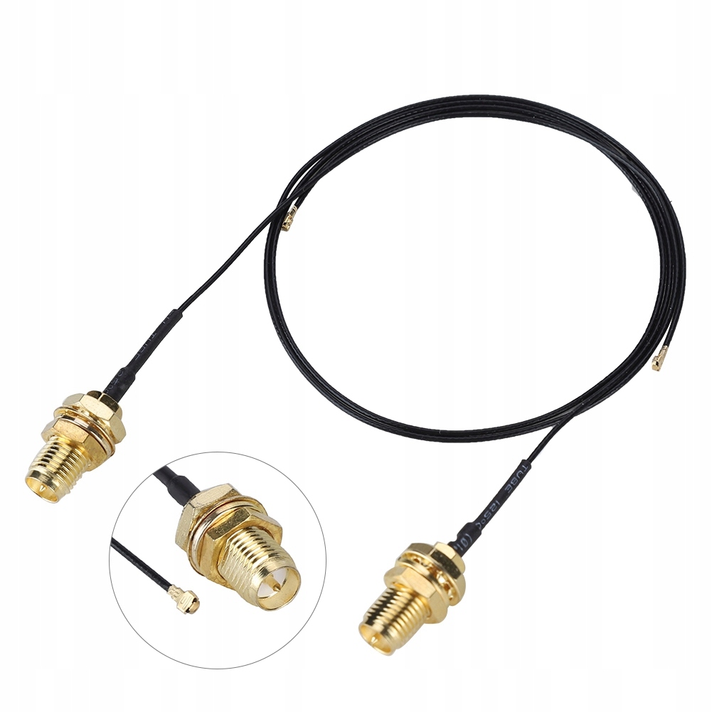 2szt. WiFi Kable IPEX4 do RP SMA męski NGFf M.31cm