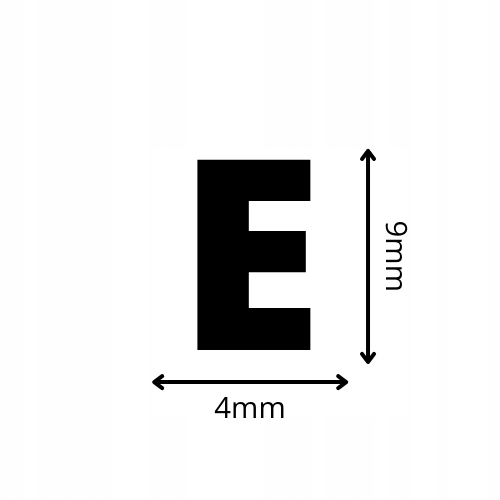 Uszczelka gumowa typu E biała na metry 9x4 mm Grubość 4 mm