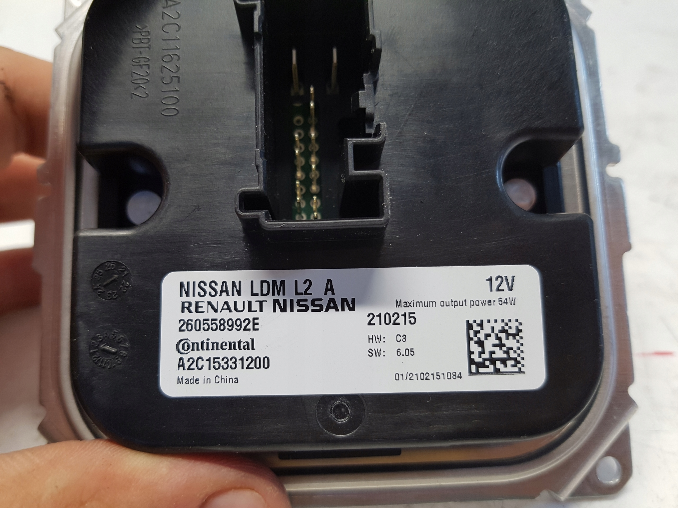 JUKE II 2 F16 0.9E module control unit lights