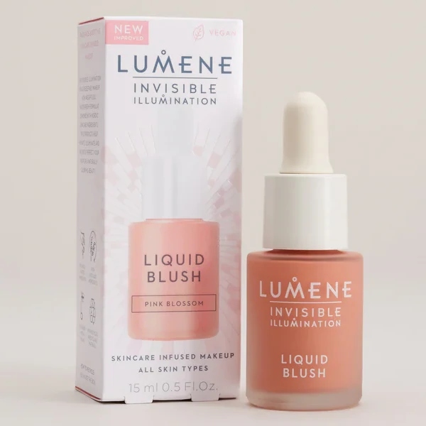 Lumene Invisible Illumination Tvářenka se sérem Pink Blossom 10 ml