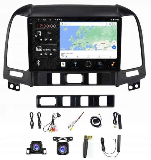 Rádio Navigácia Carplay Android Hyundai Santa Fe 2006-2012 4GB 64GB Sim