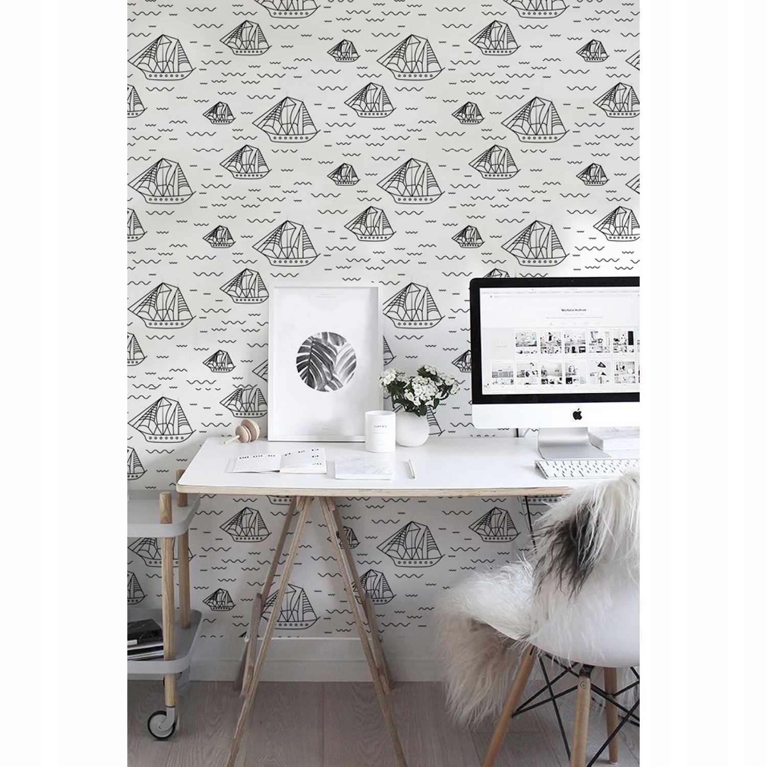 

Samoprzylepna tapeta na ścianę Żaglowiec 250x250cm