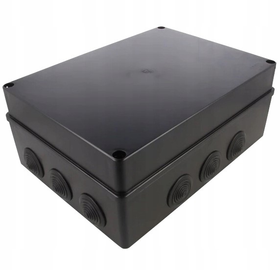 Hermetická elektroinstalační krabice na stěnu černá IP65 300 x 220 x 120 mm Pawbol S-box 516