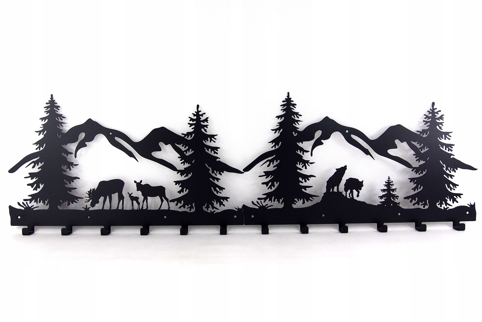 Wieszak ścienny na ubrania klucze Łosie Las Puzzle Liczba sztuk 10 szt.