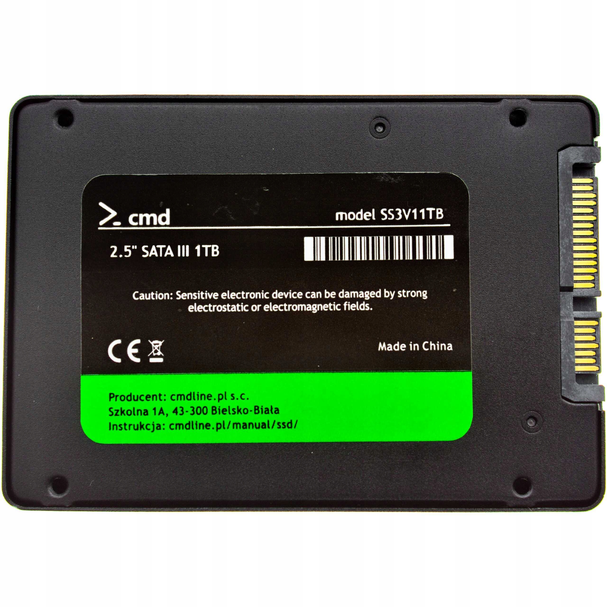 DYSK SSD 1TB DO LENOVO IDEAPAD L340-17IRH Gaming Producent Cmd