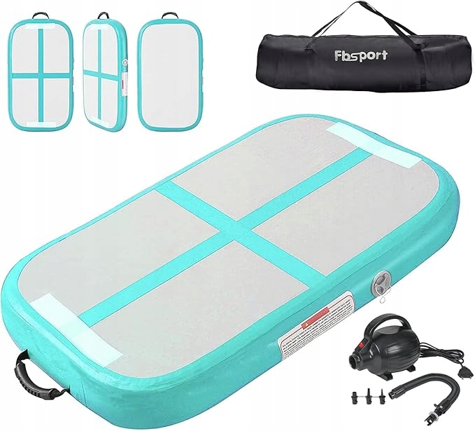 Airtrack Mata Treningowa Gimnastyczna Fbsport Pvc 100x60x10cm Z Pompką