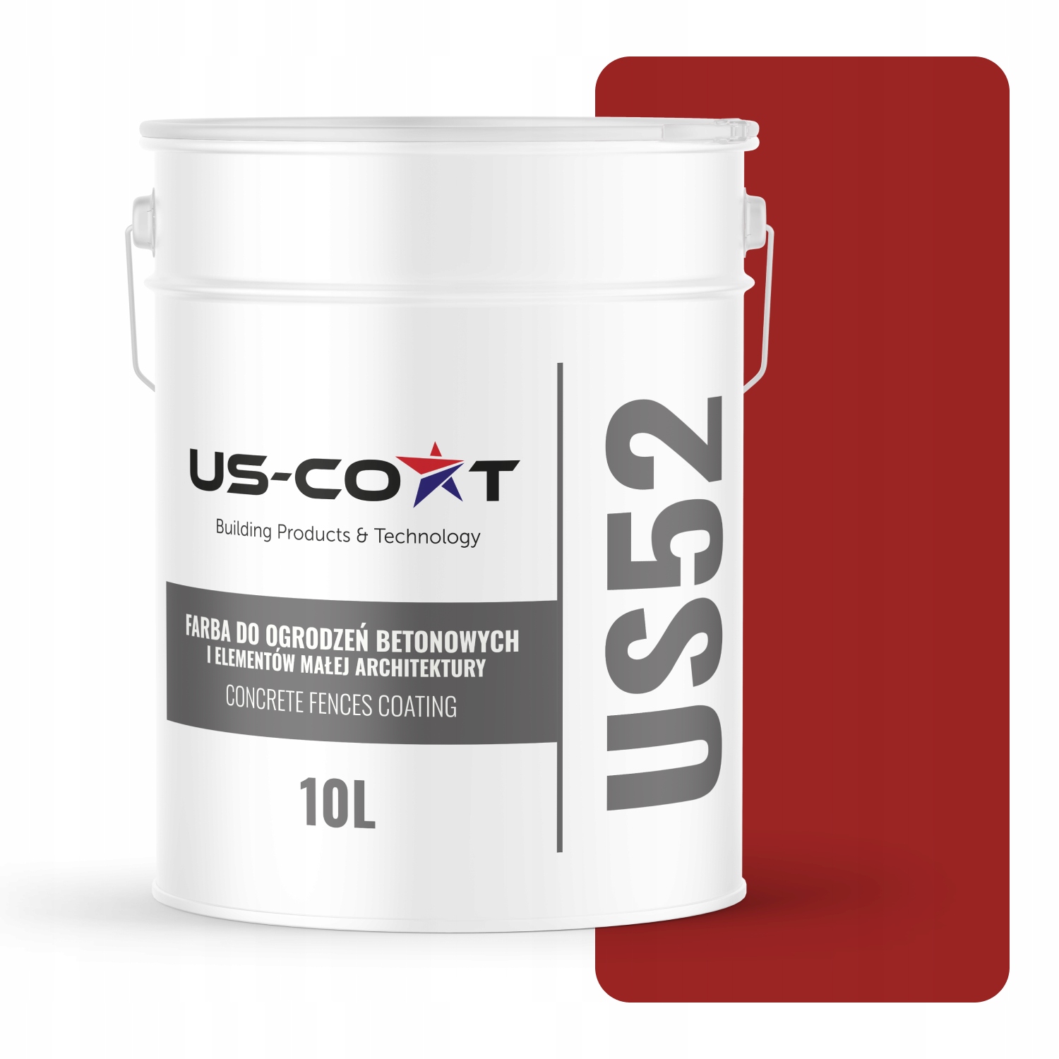 Farba Na Betón, Plotové Brány, Vonkajšia 10 L, Farba Červená, Ral 3001