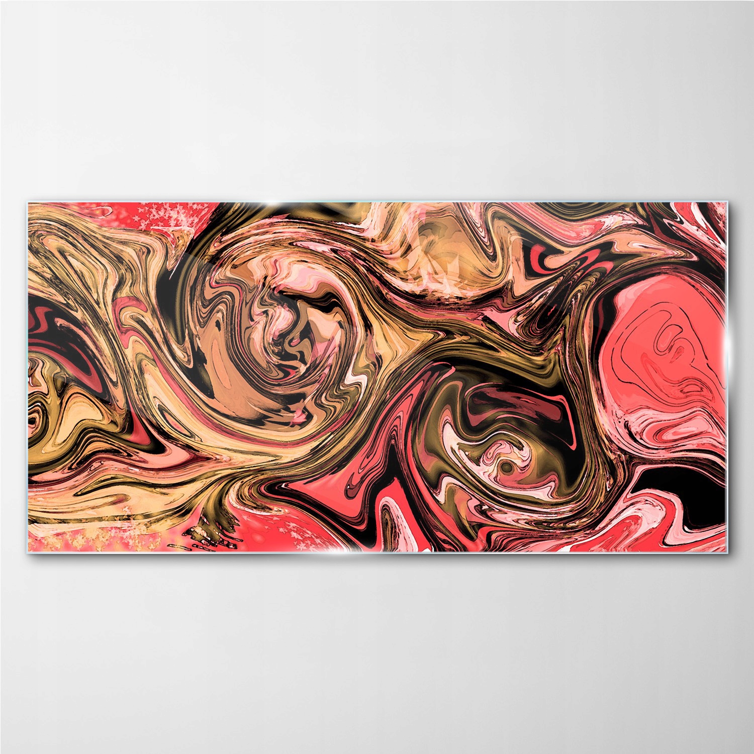 

Obraz szklany na ścianę Złota abstrakcja 140x70 cm