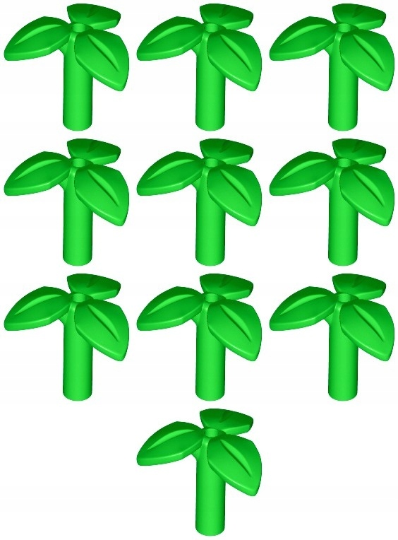 LEGO ROŚLINA 37695 ŁODYGA LIŚĆ zielona jasna (3g) 10 szt.