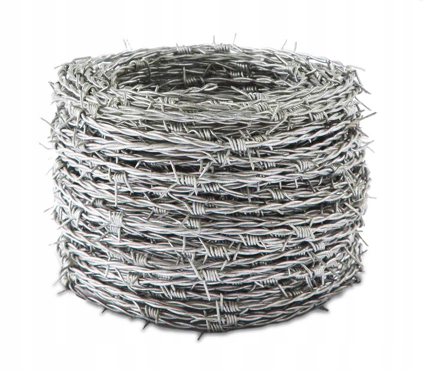 

Drut kolczasty ocynkowany fi2,5/ fi2,0/100m.b.