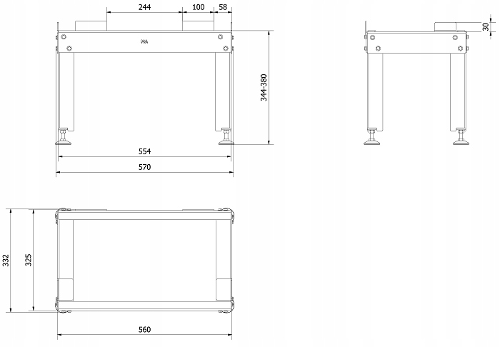 PODSTAWA POD WKŁAD KOMINKOWY MAJA ANTEK NOGI Typ Inne elementy