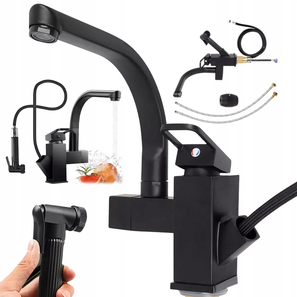 Černá Dřezová Baterie S Matnou Povrchovou Úpravou A Ergonomickou Rukojetí