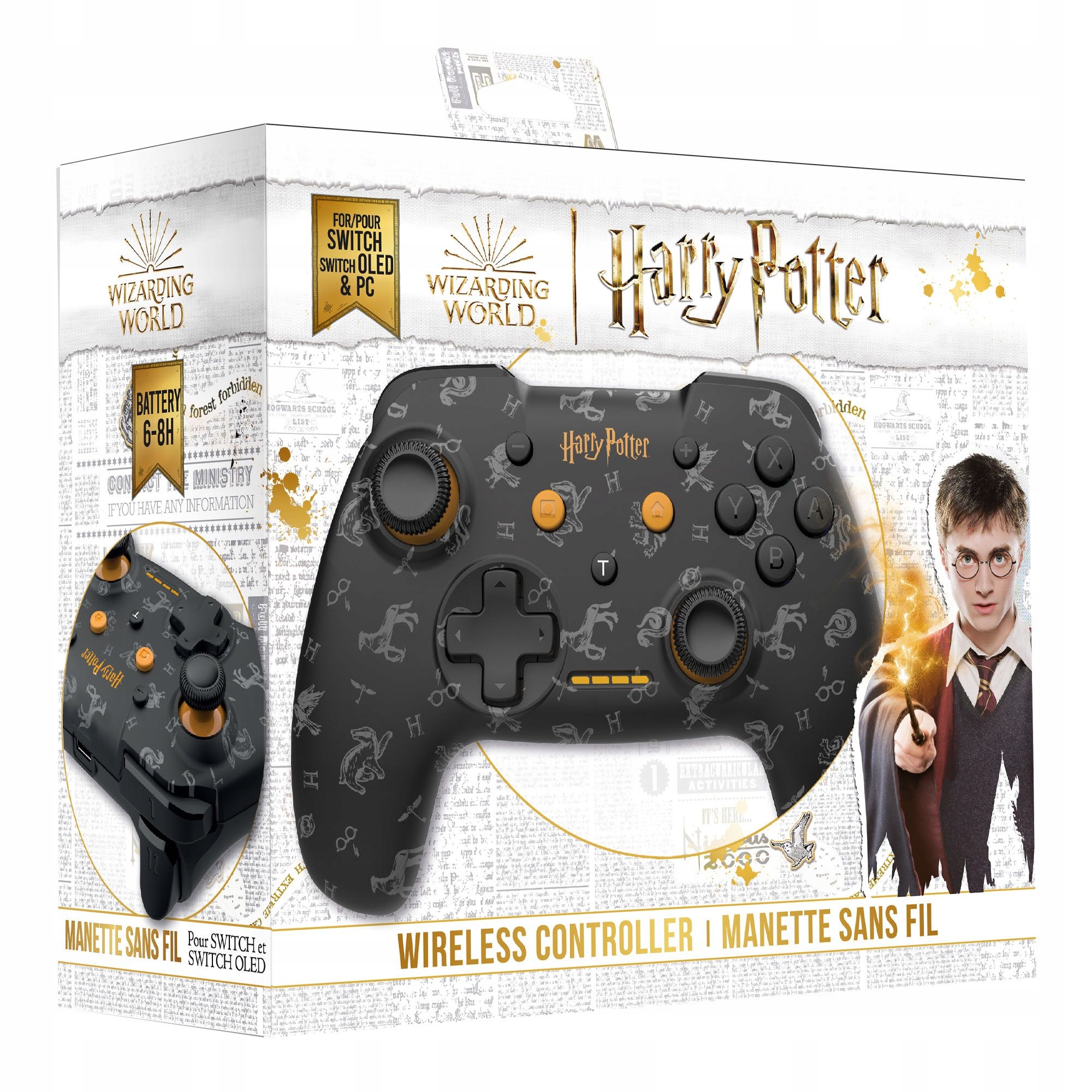 Herní ovladač s motivem Harry Potter Logo (Switch/PC)