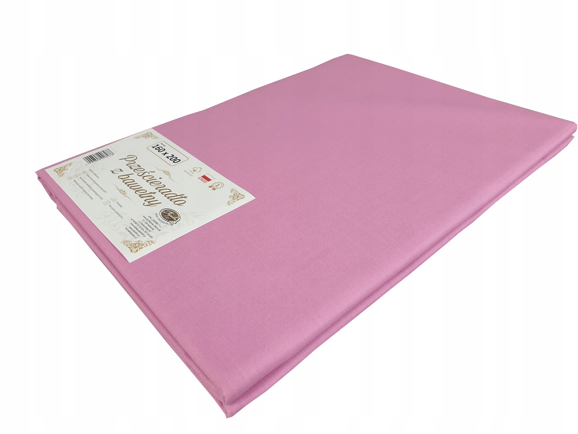 

Prześcieradło Bawełniane 160X200 Bez Gumki Polskie