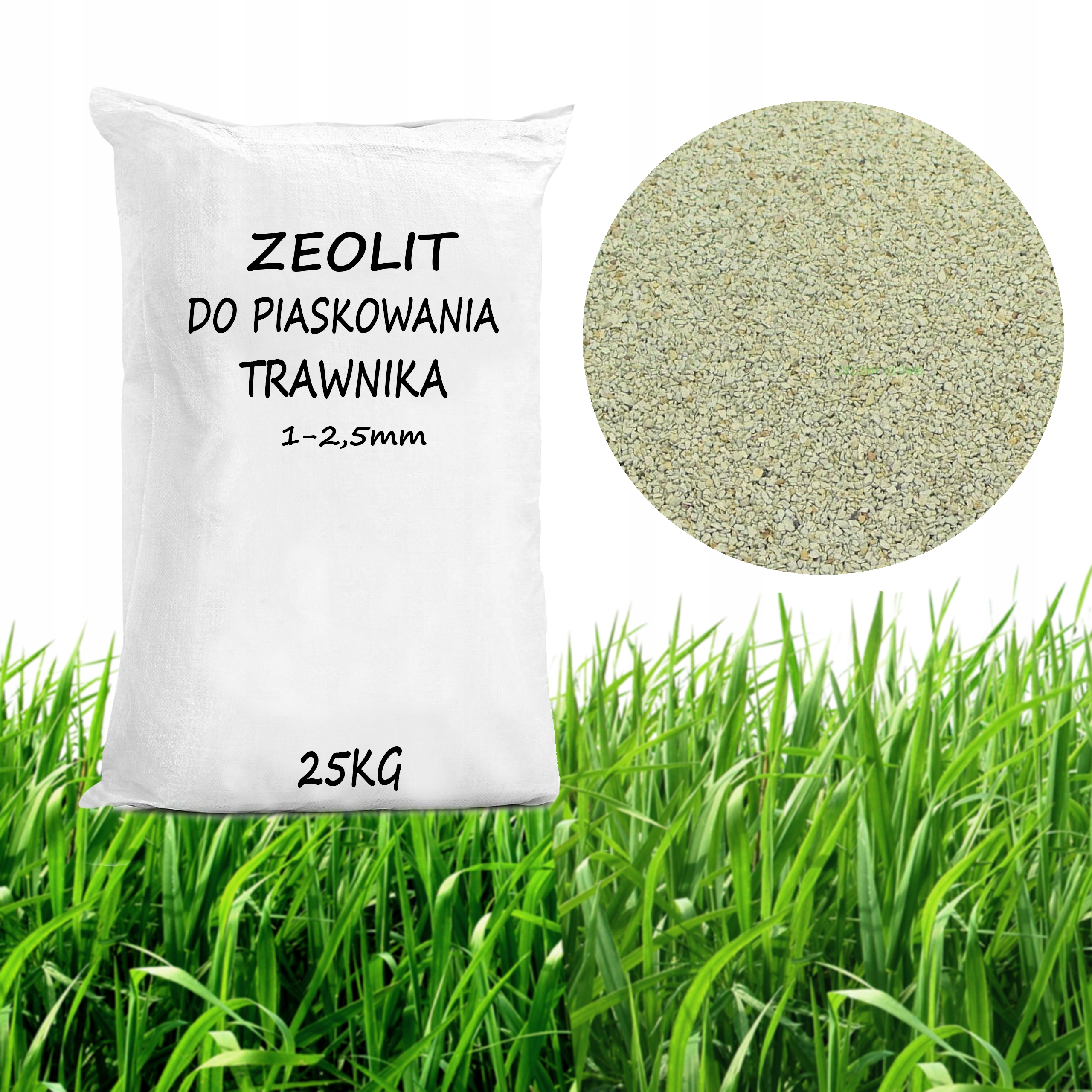 

Piaskowanie Trawnika Trawy Zeolit 1-2,5 mm 25KG
