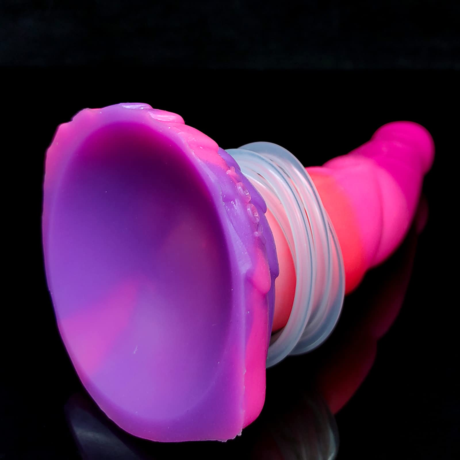 LZMYZ Realistyczny Świecący Dildo z Przyssawką Silikonowy Analny Plug — miniatura 2