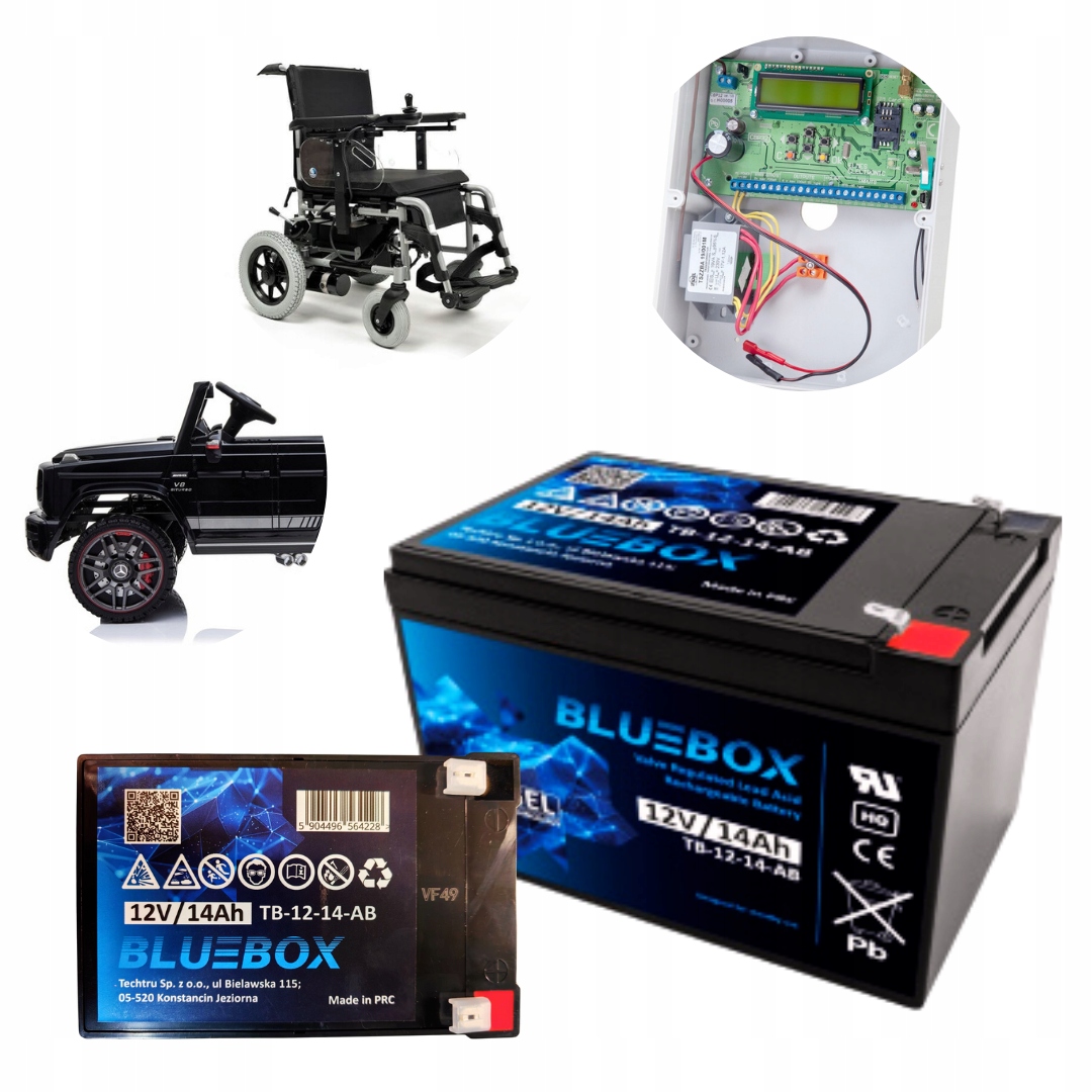 Akumulator Żelowy Bluebox 14-12 Ups Alarm (wymiar 10Ah, 12Ah) 12V 14Ah