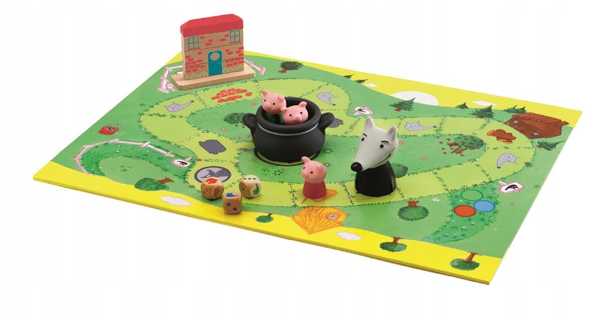 Gra planszowa Wilk i Świnki DJ08427