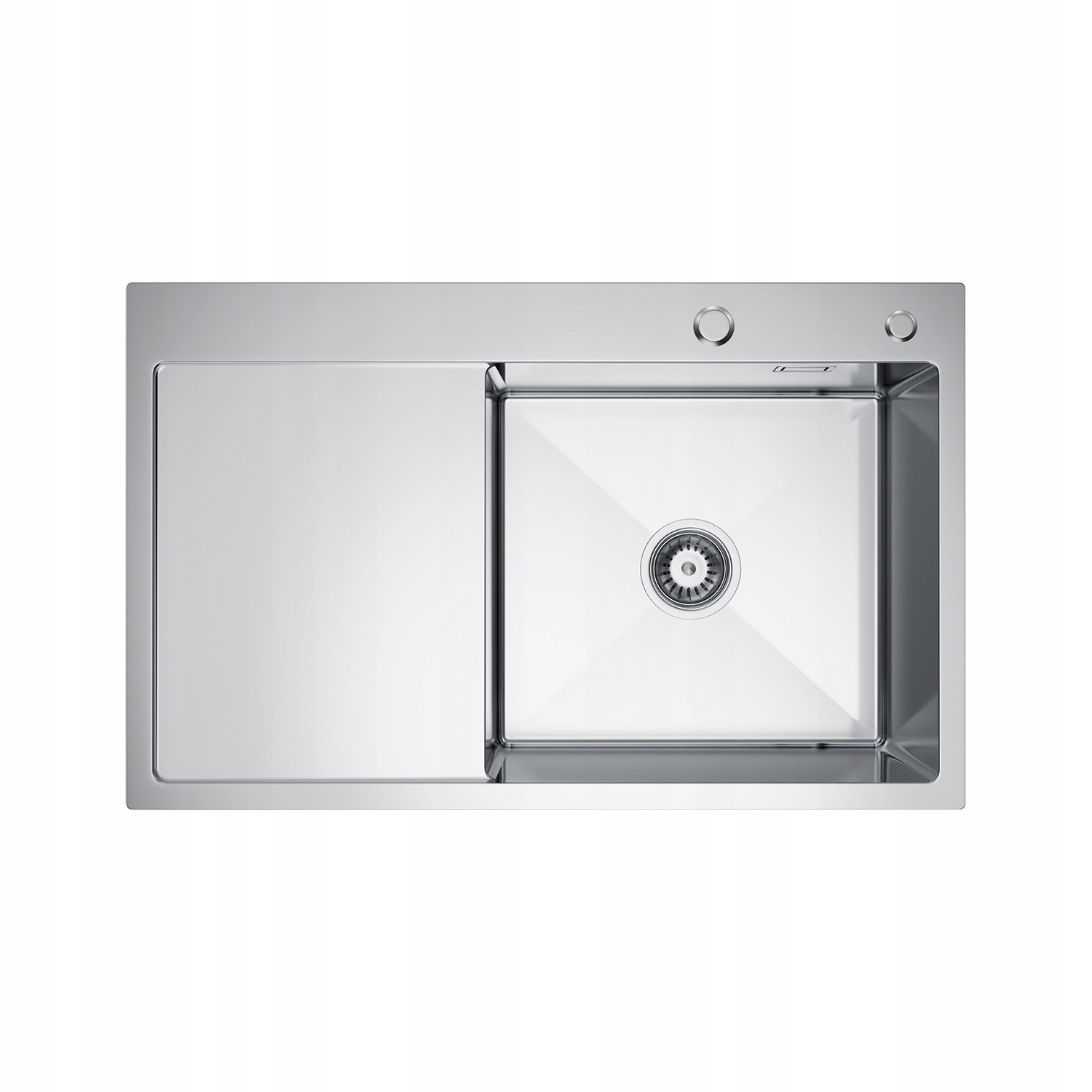 Kuchynský drez Inox oceľový 78x49 R so sifónom