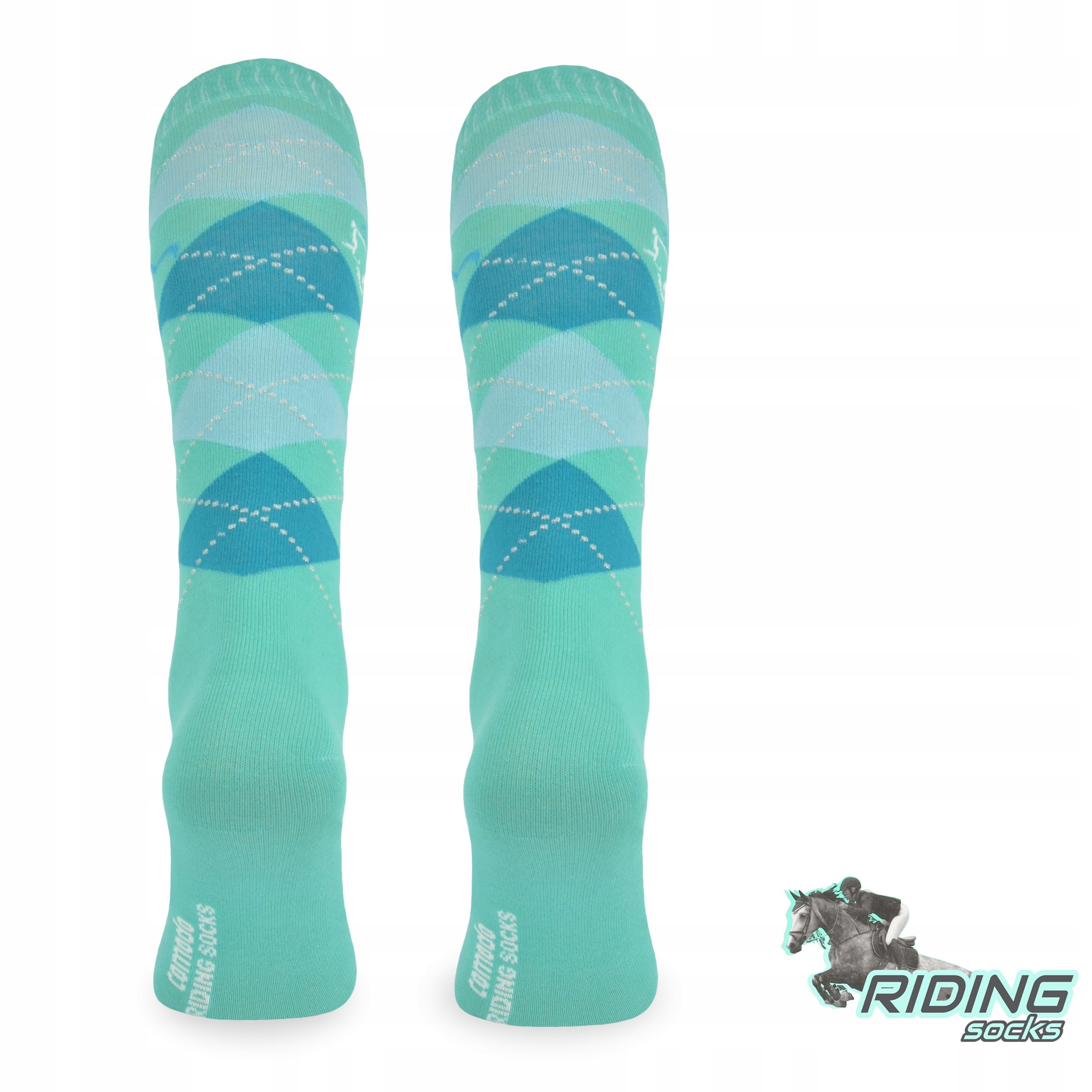 Podkolanówki jeździeckie SPDJC w romby na konie Marka Comodo