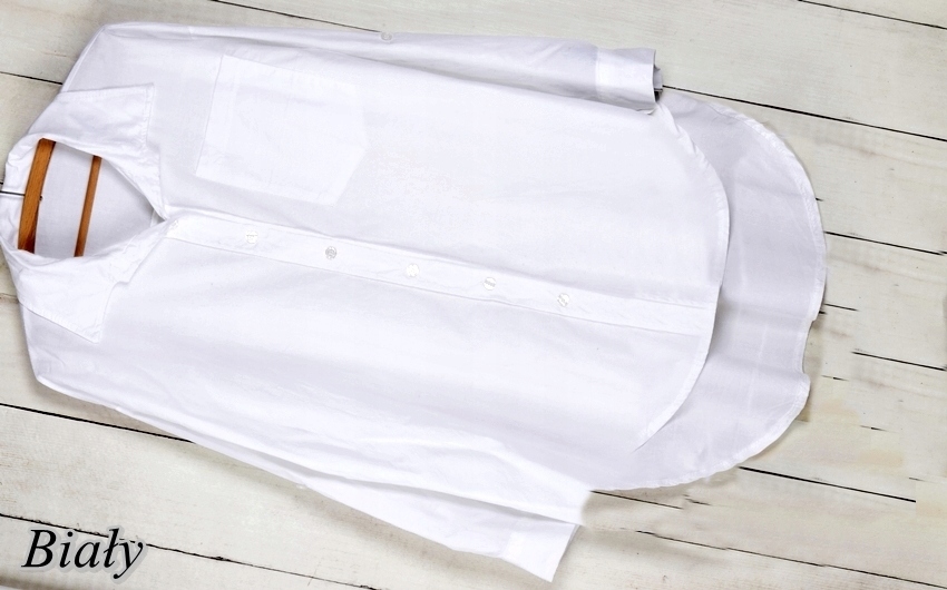 KOSZULA TUNIKA oversize BAWEŁNA GUZIKI 546 Rozmiar uniwersalny