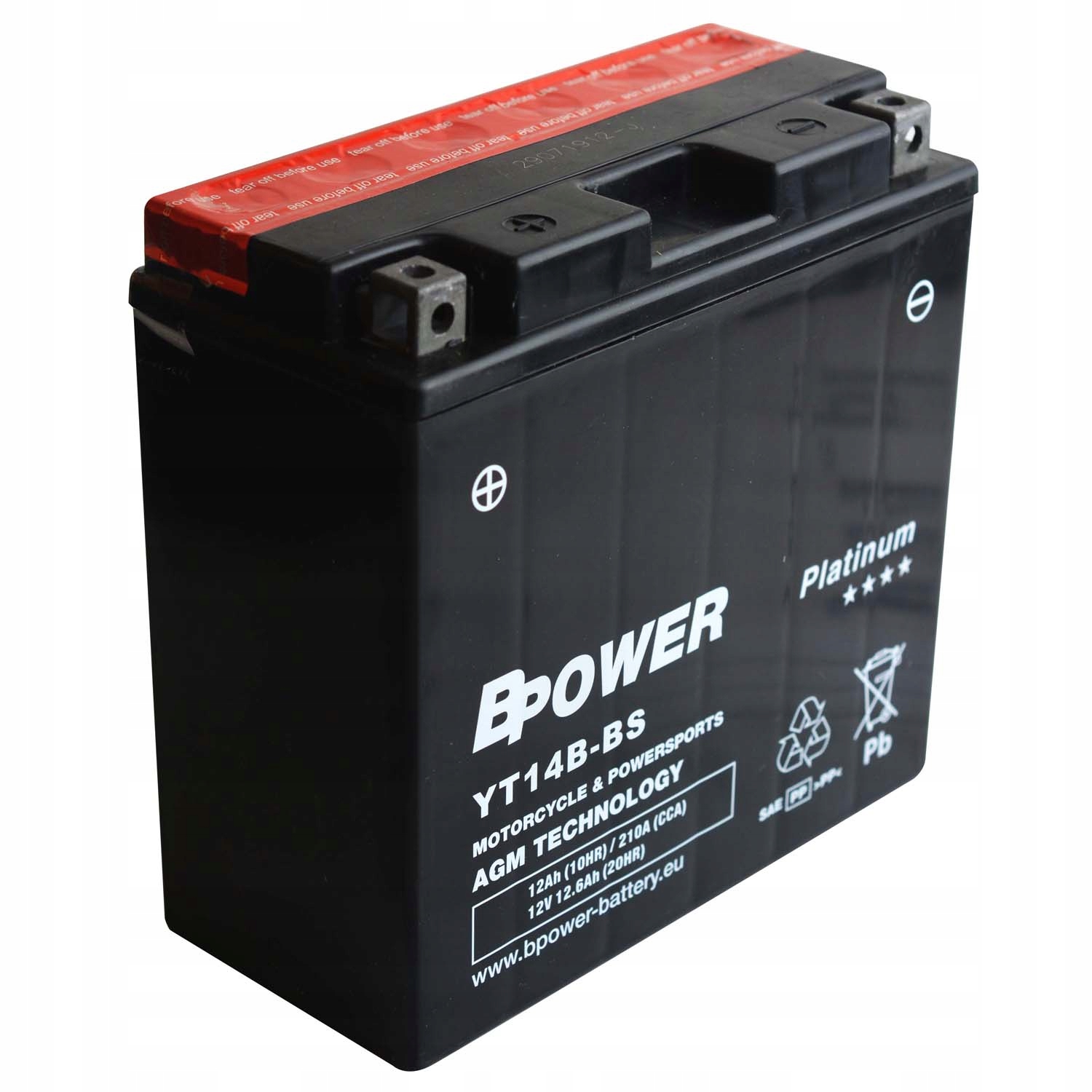 Bpower Platinum AGM YT14B-BS 12V 12AH 210A ET14B