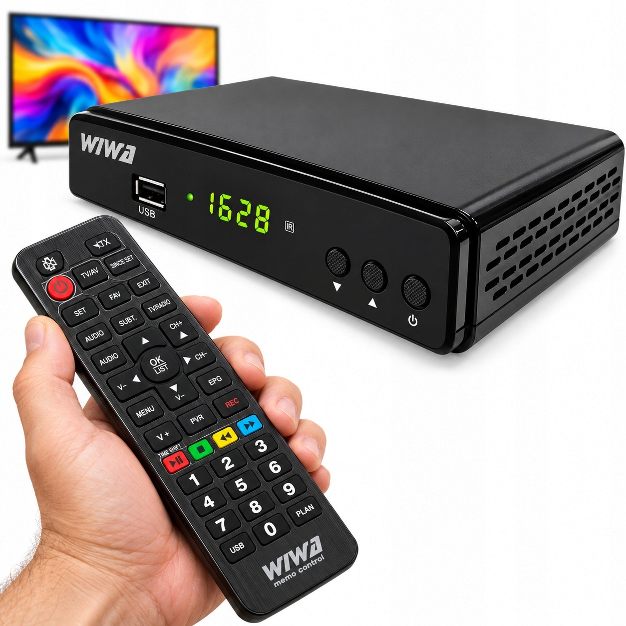 Tuner Dekodér pozemní televize Full Hd DVB-T2 nejnovější generace S Pilotem