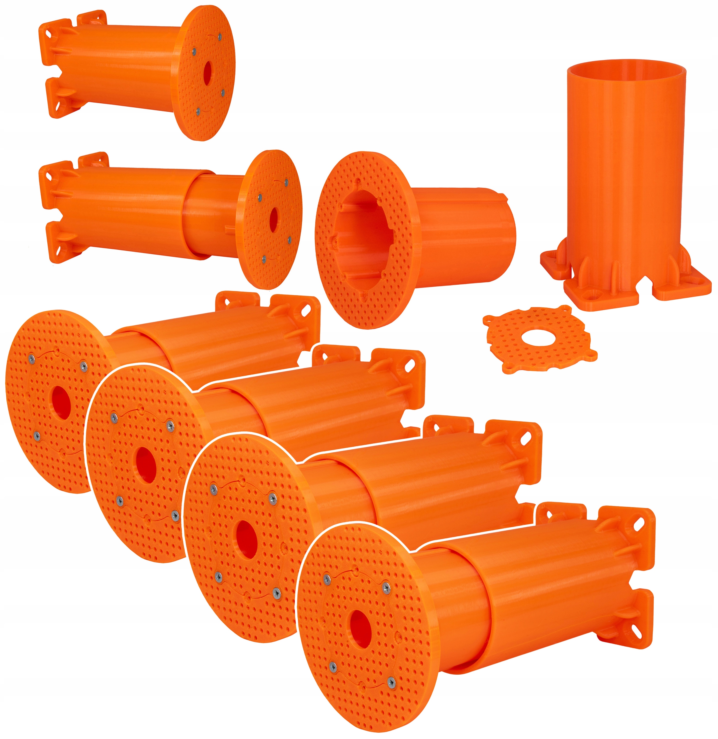 Sada 4X Elektroinstalační Krabice, Montážní Deska Pro Zateplení 150-215 MM Nastavitelná fi105