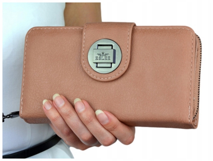 PORTFEL DAMSKI DUŻY TOREBKA PORTMONETKA PODWÓJNY