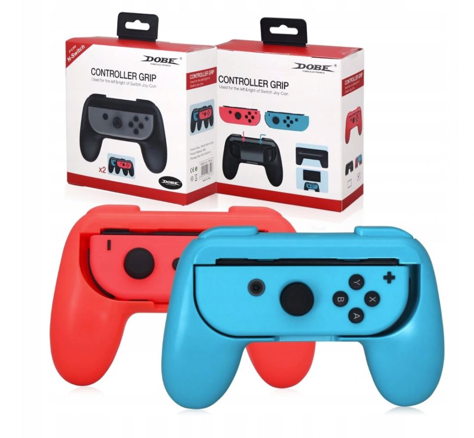 2X Držák Na Pad Pro Joy-con Grip Do Ns Switch [červeno-modrý] 2 ks