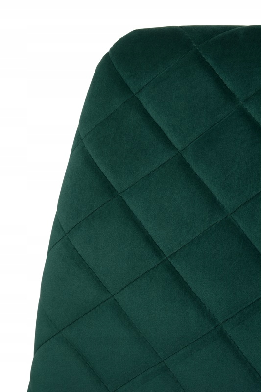 Krzesło Dankor Design Vita welur zieleń butelkowa Wysokość siedziska 48 cm