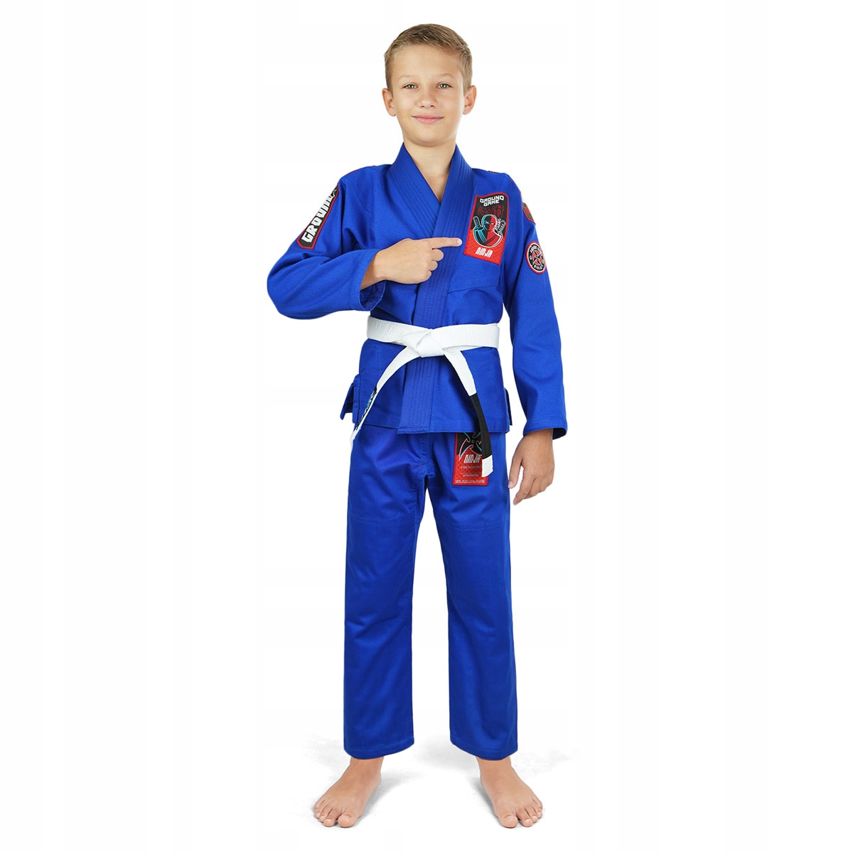 Gi do Bjj pro děti Ninja (Modré) K2 Výška: 134-139 cm
