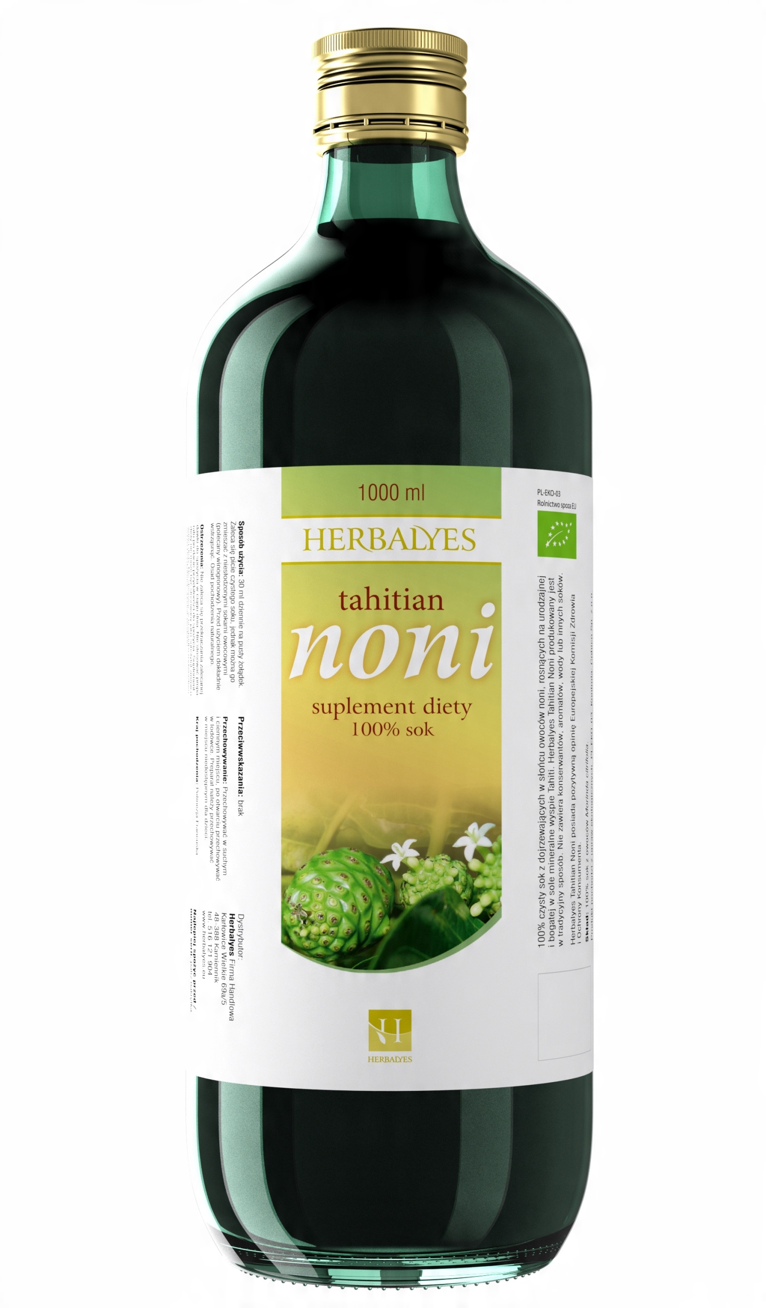 

Herbalyes Tahitian Noni 100% ekologiczny sok 1L
