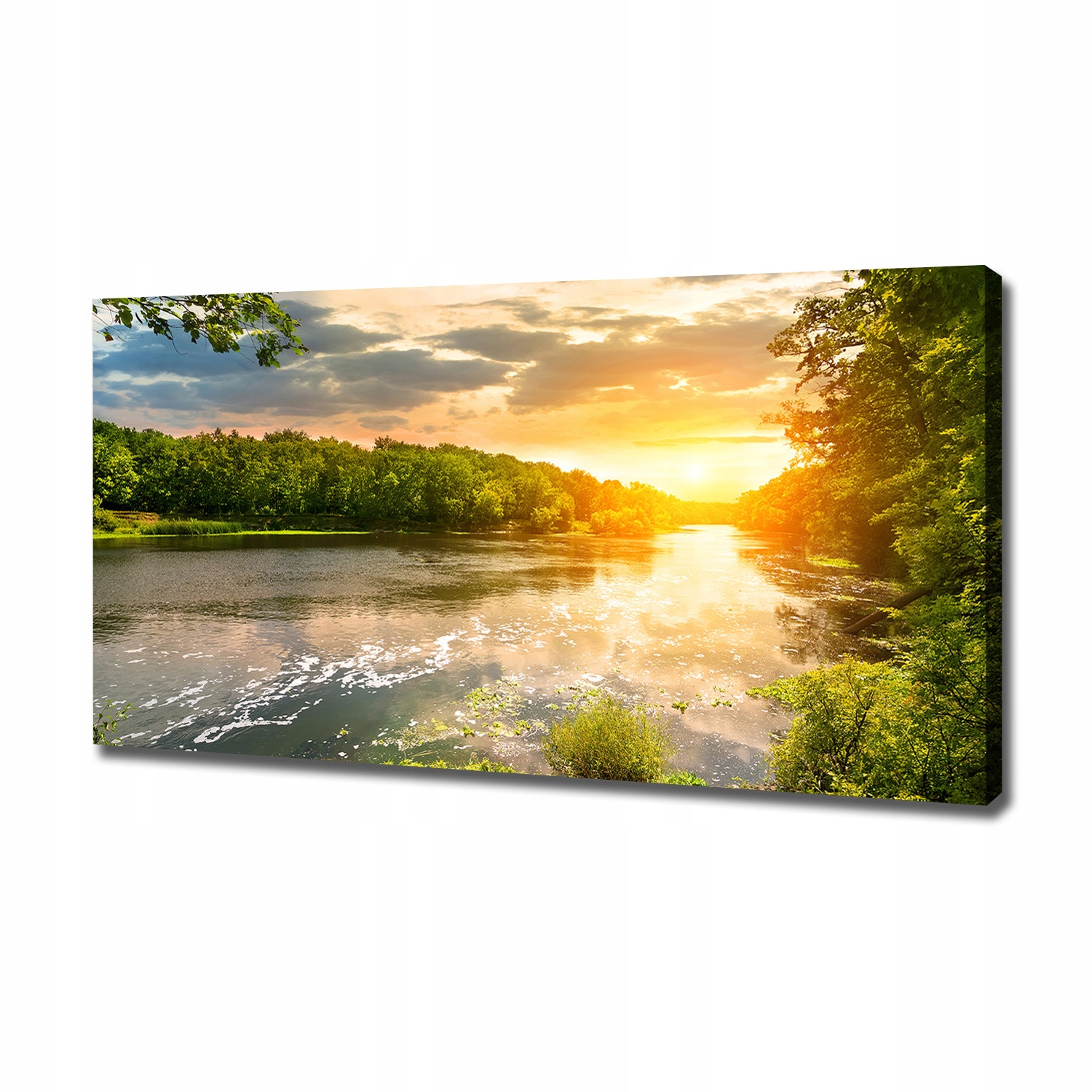 

Foto obraz na płótnie Zmierzch nad rzeką 120x60 cm