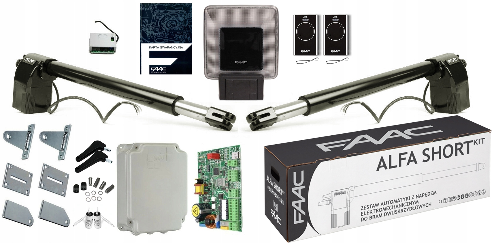 Pohon pro dvoukřídlou bránu Faac 414 Short Xled