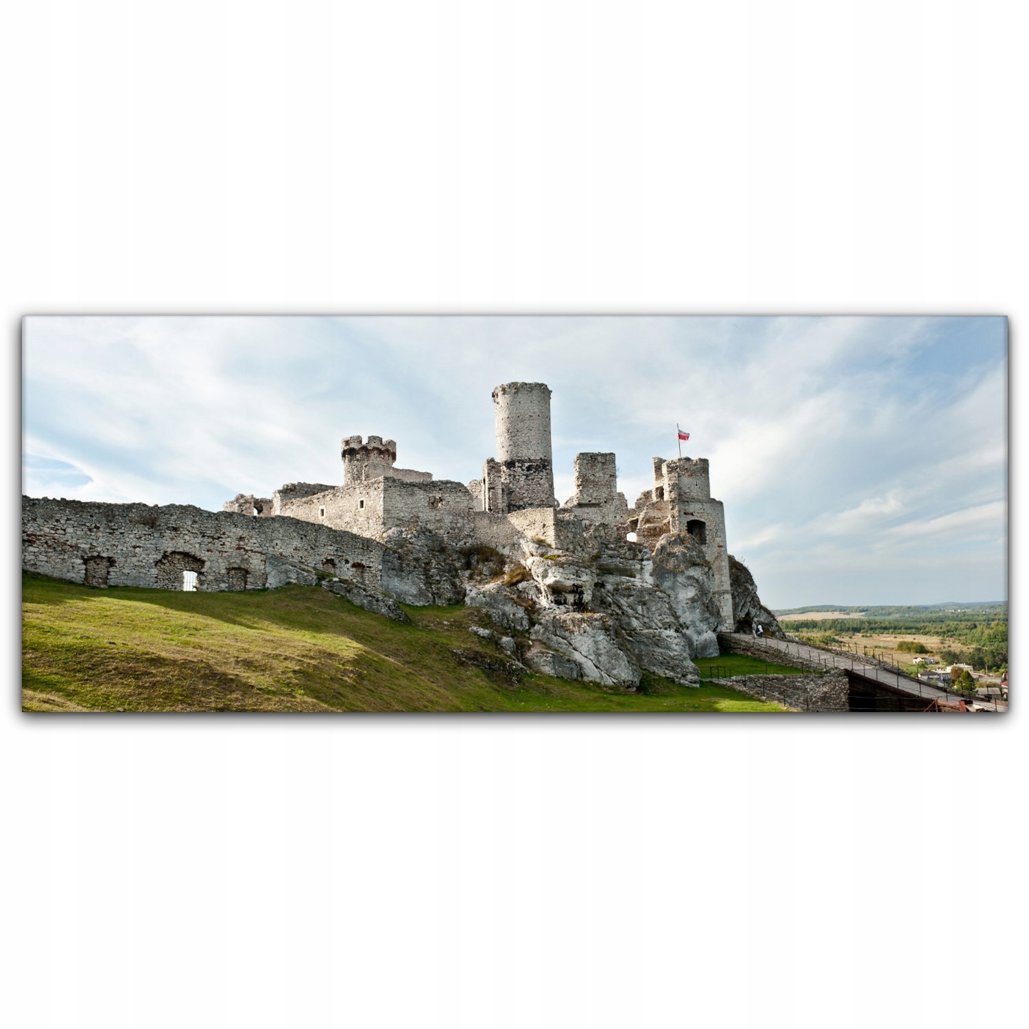 

Fotoobraz na płótnie 125x50 Zamek Ruiny Krajobraz