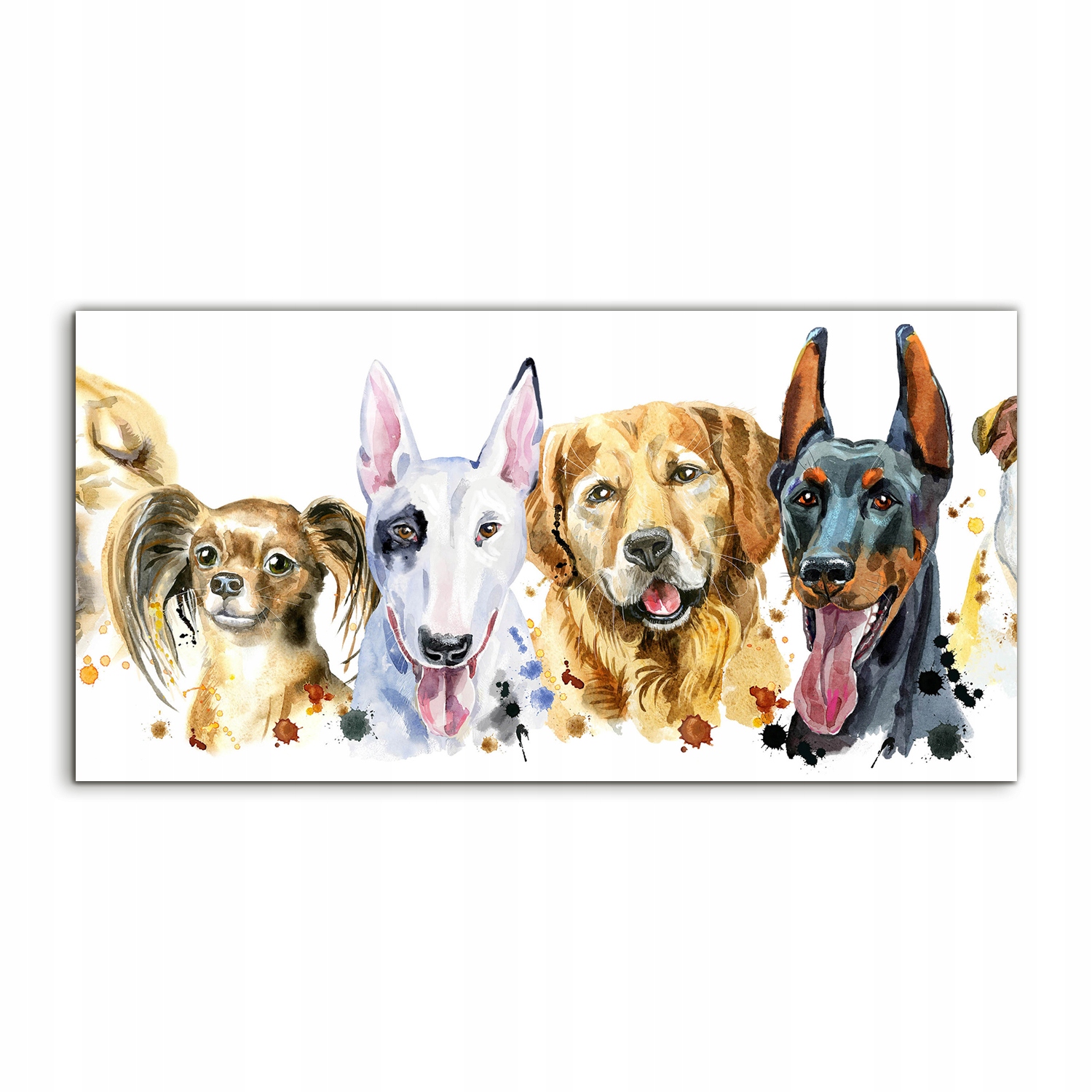 

Fotoobraz 140x70 na prezent Akwarele Portret Pies