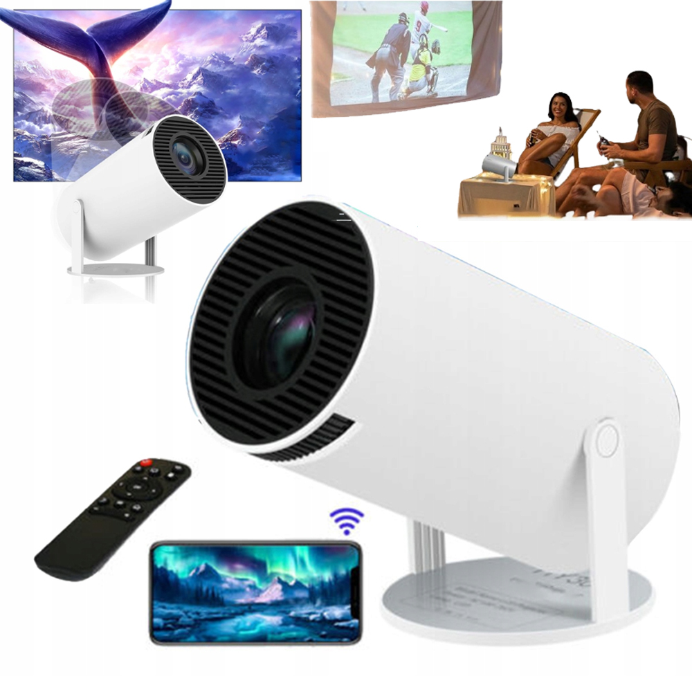 Mini Projektor Wifi 6 Bluetooth 5.0 Až 130 Palců Android Tv 11 Vysoká Kvalita