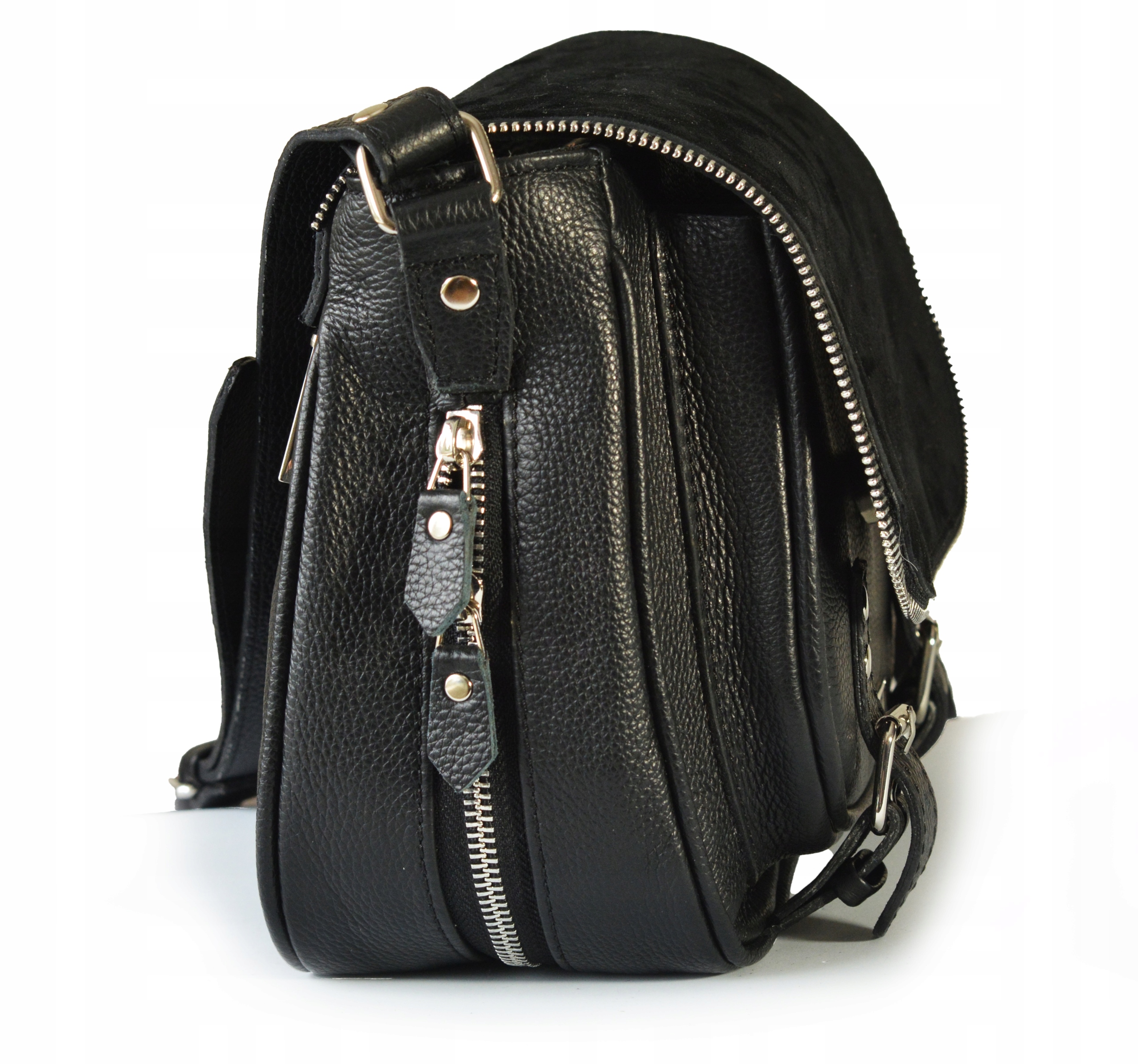 COBY TOREBKA DAMSKA LISTONOSZKA CZARNA SKÓRZANA MODNA Materiał dominujący skóra naturalna