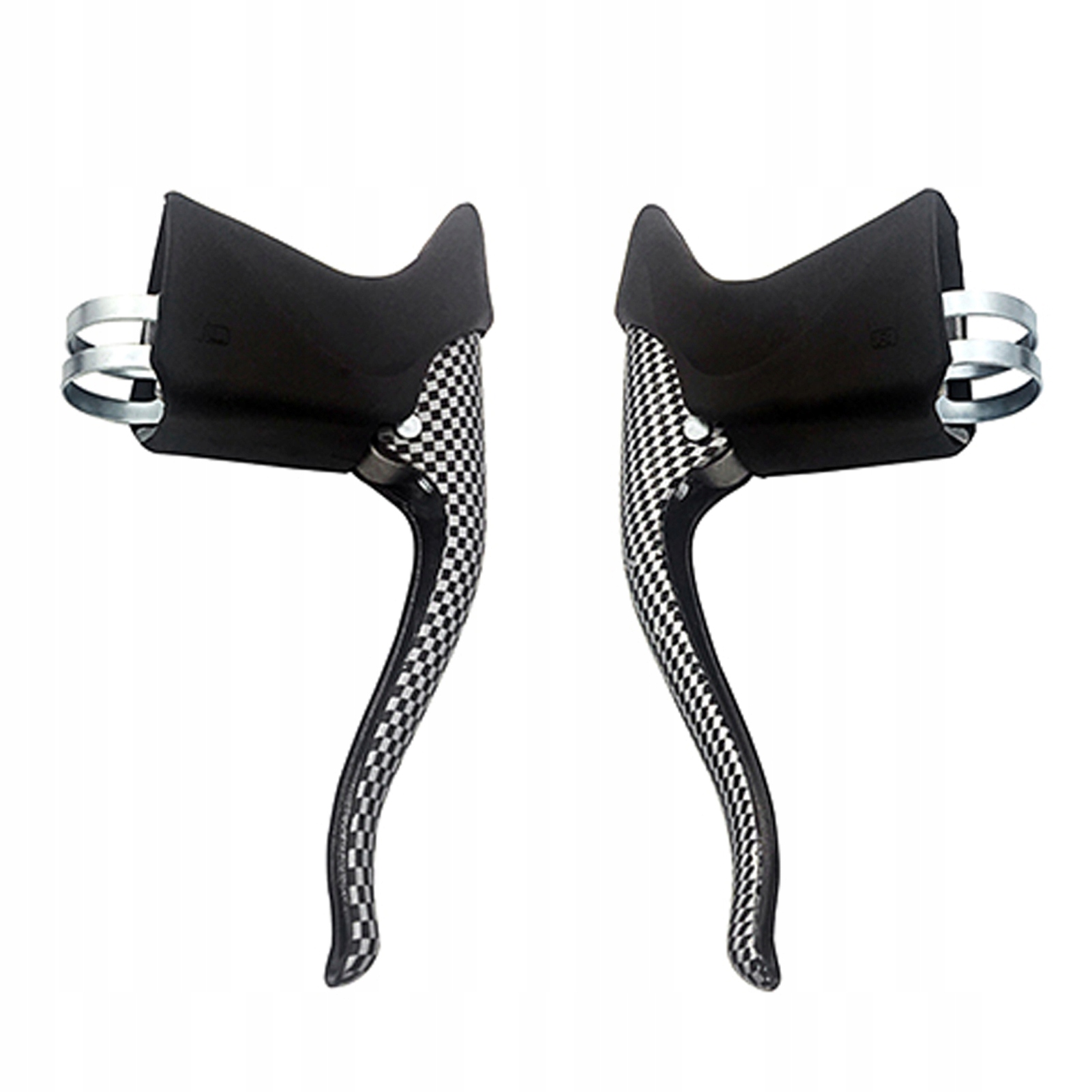 DŹWIGNIE KLAMKI HAMULCA ROWEROWEGO TYPU V-BRAKE PARA NA 2-PALCE MTB TREKING