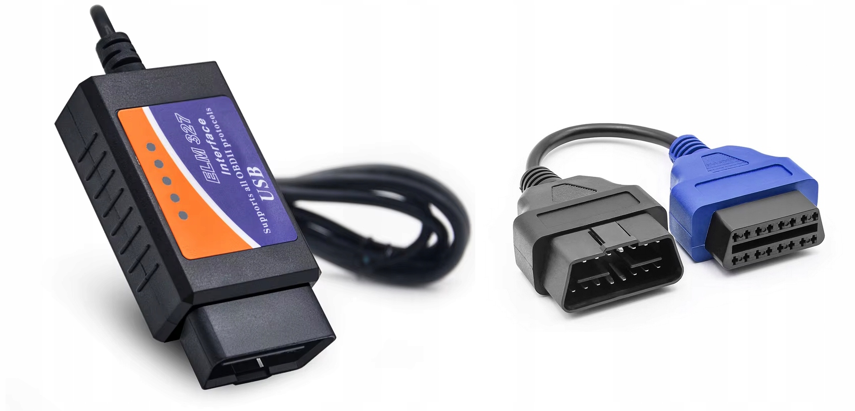 Elm 327 adapter niebieski A5 Fiat Alfa Lancia MultiECUscan