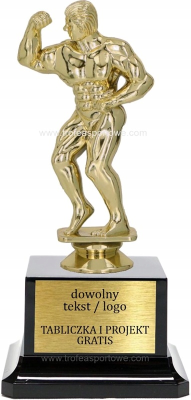 

figurka kulturystyka 18cm +tabliczka