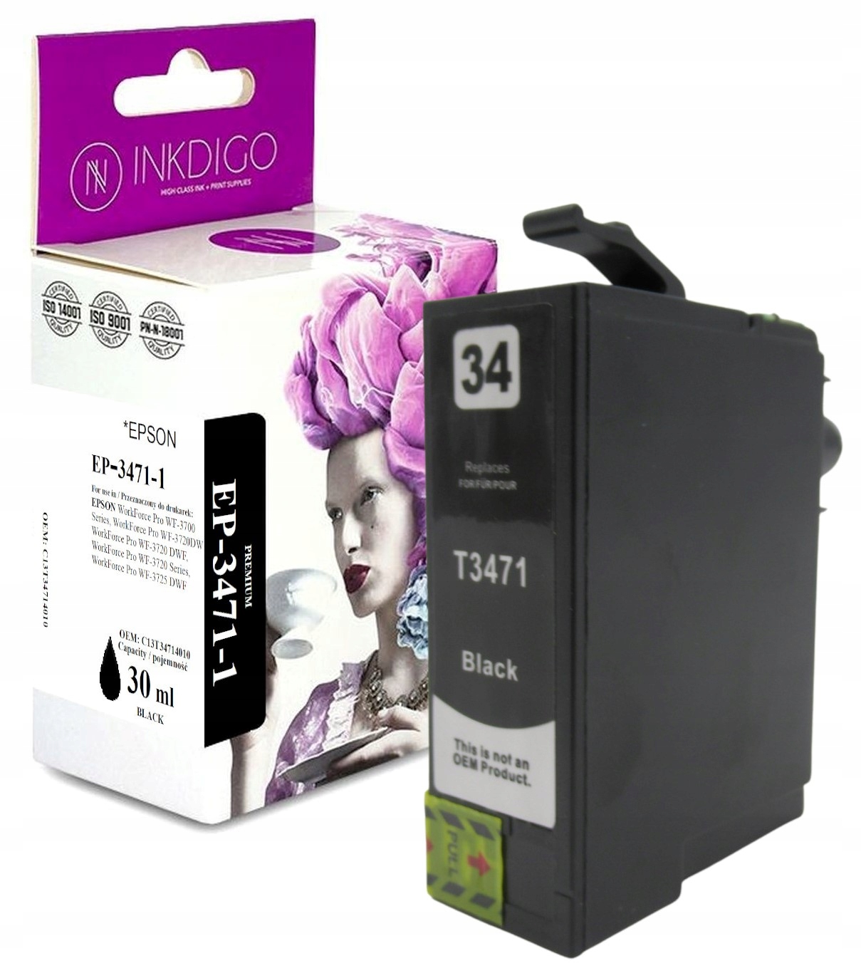 

Tusz zamiennik do Epson WorkForce WF-3720DWF T3471