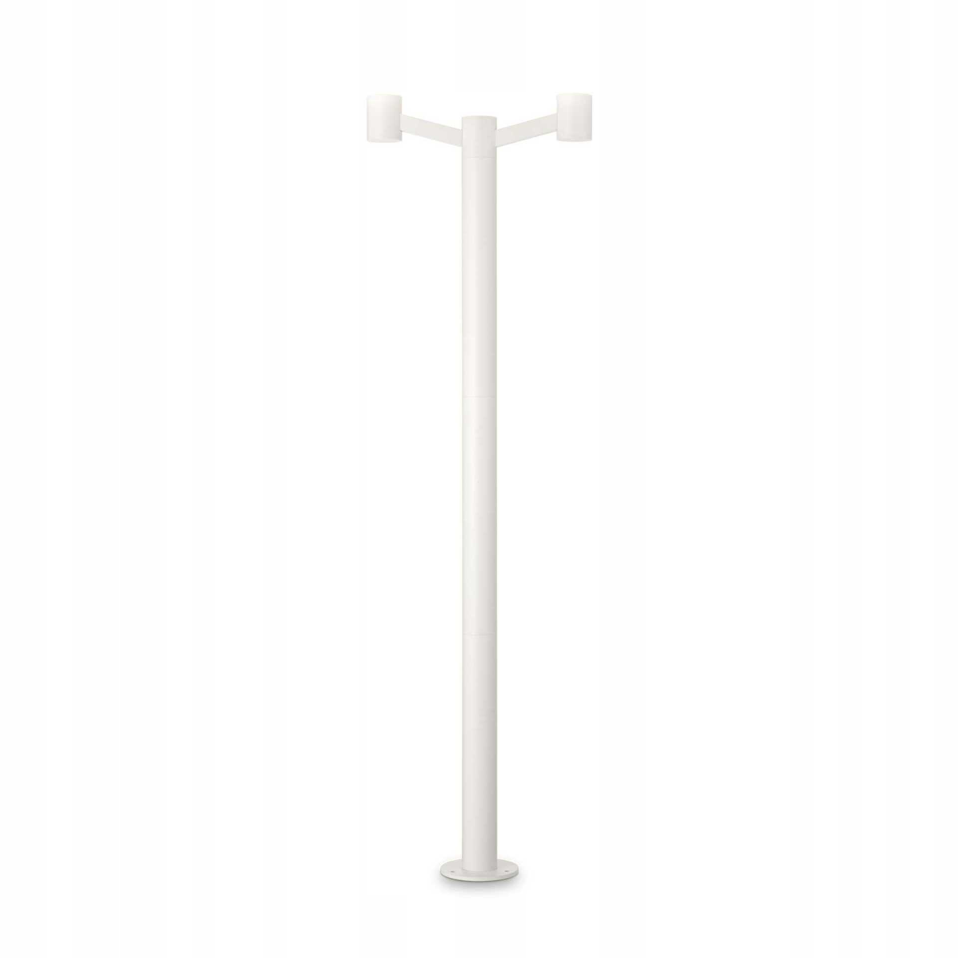 Vonkajšia stĺpiková základňa Ideal Lux Clio MPT2 Bianco 249506 E27 2x60W IP4