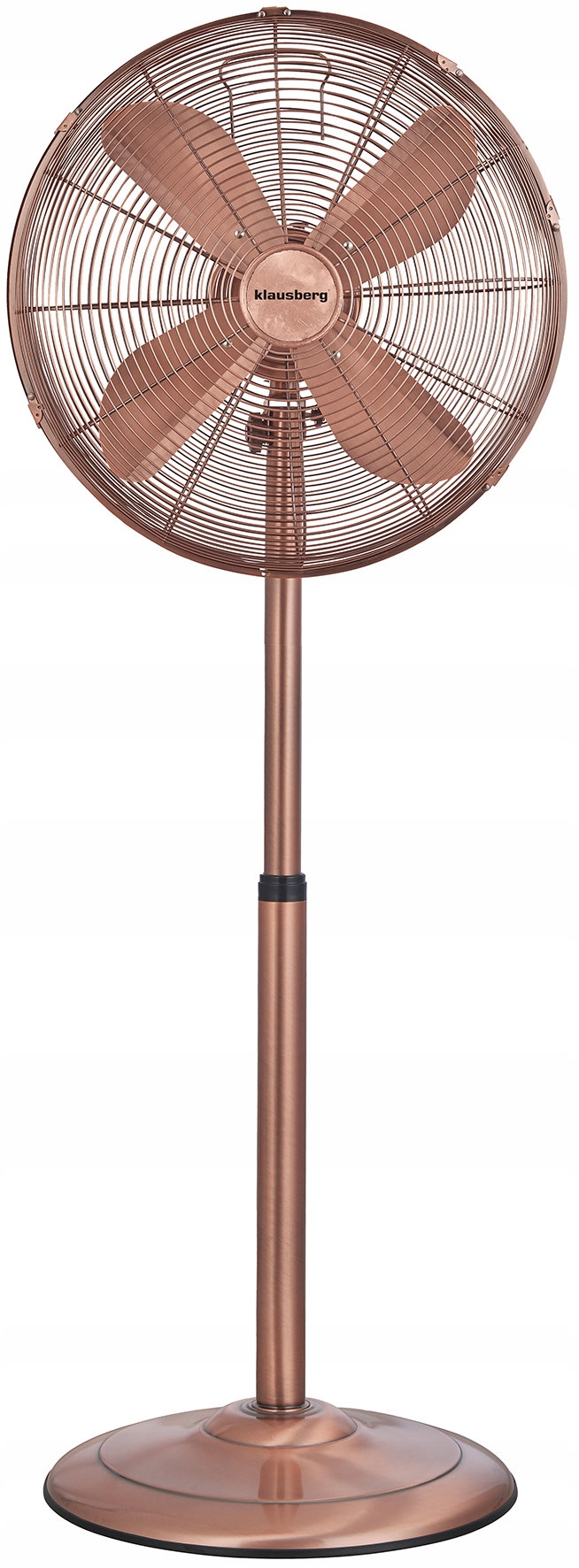 Stojací podlahový ventilátor Oscilujúci Kov 40 cm 50w Rose Gold